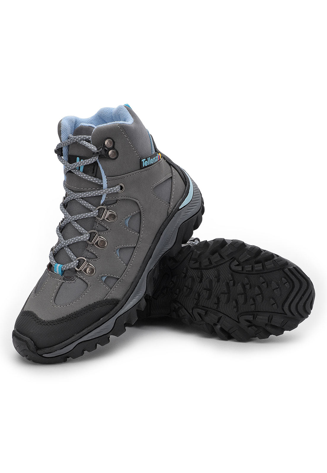 Bota Outdoor Mujer Gris-Azul tellenzi 7-1006