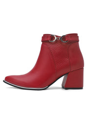 Botín Dama Rojo Tellenzi 021