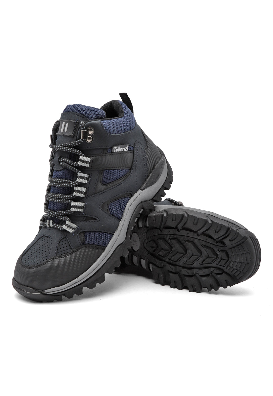 Bota Outdoor Hombre Negro-Azul tellenzi 9-101