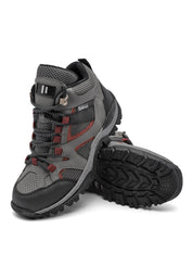 Bota Outdoor Hombre Gris-Rojo tellenzi 9-101