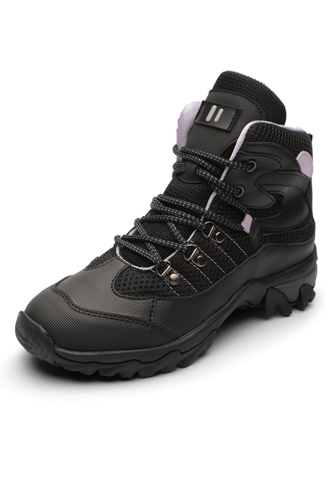 Bota Outdoor Mujer Negro-Lila Tellenzi 9-1547