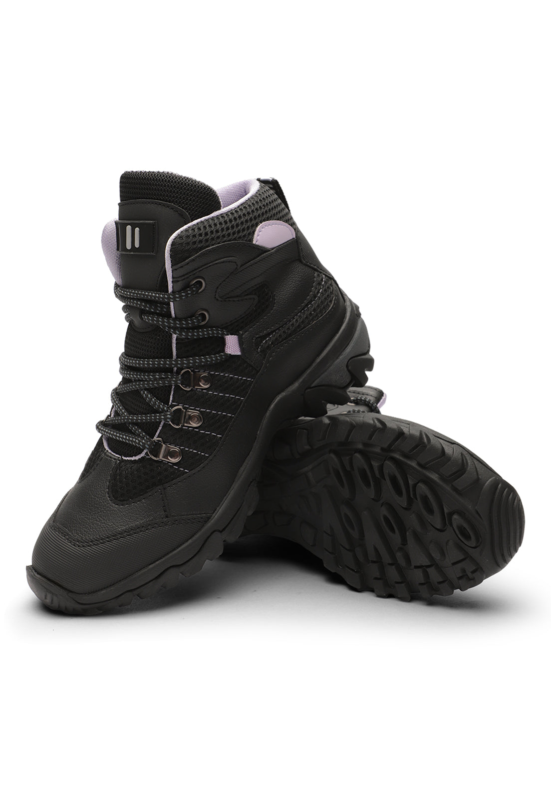 Bota Outdoor Mujer Negro-Lila Tellenzi 9-1547