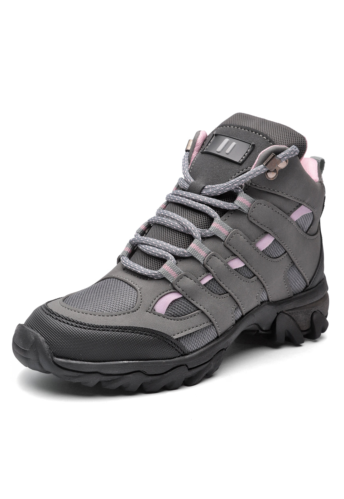Bota Outdoor Mujer Gris-Rosa tellenzi 9-2501