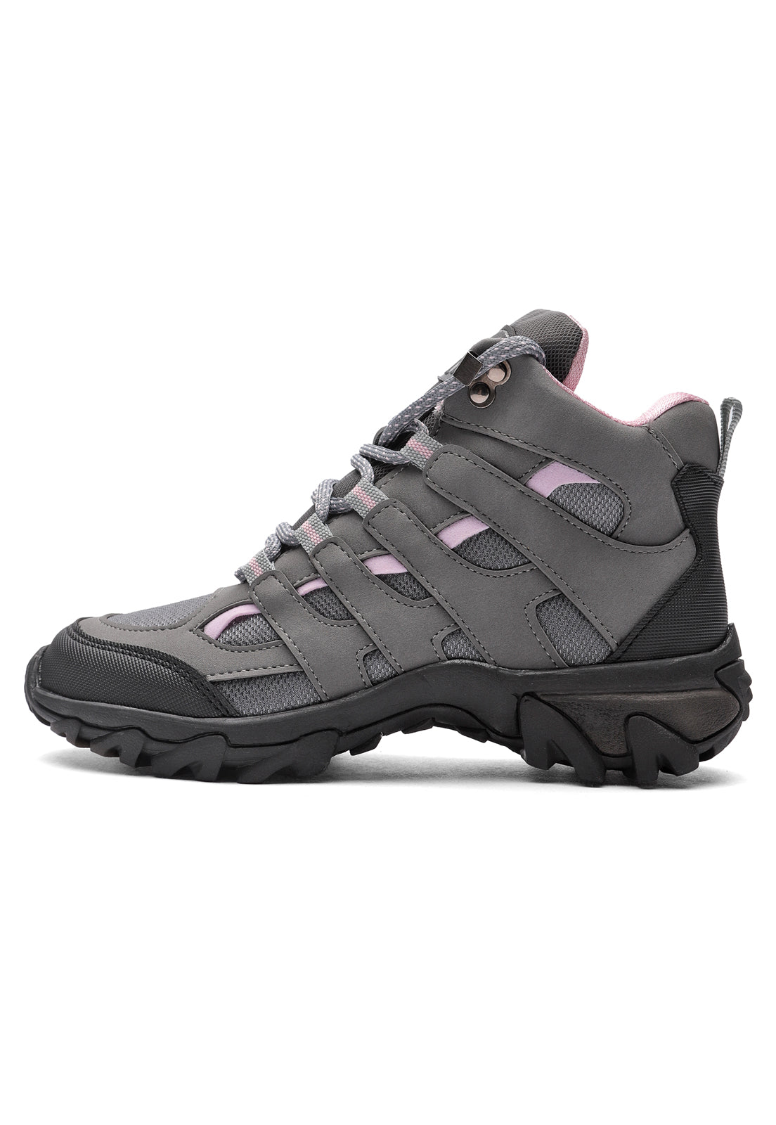 Bota Outdoor Mujer Gris-Rosa tellenzi 9-2501