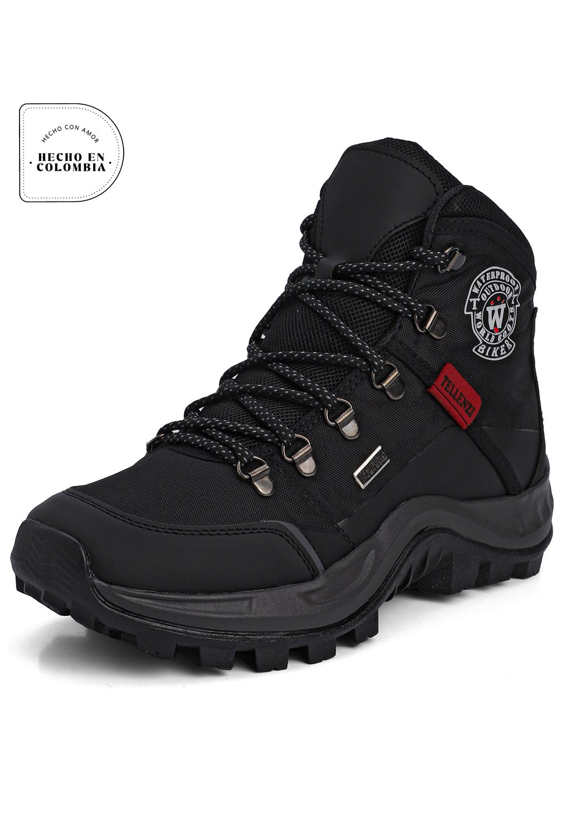 Bota Hombre Outdoor Negro Tellenzi 11610
