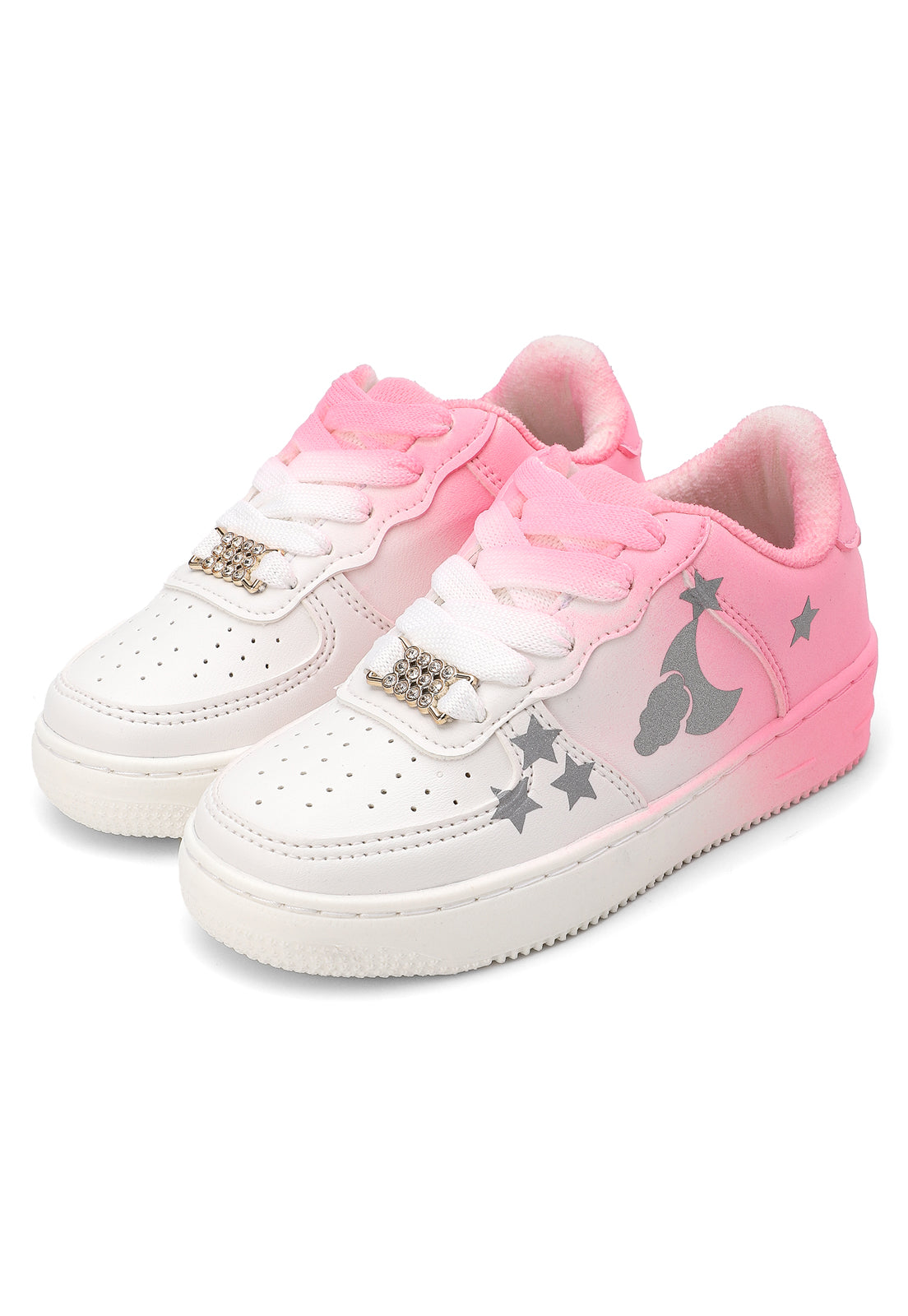 Tenis Infantil Beige-Rosa  A55 Tellenzi