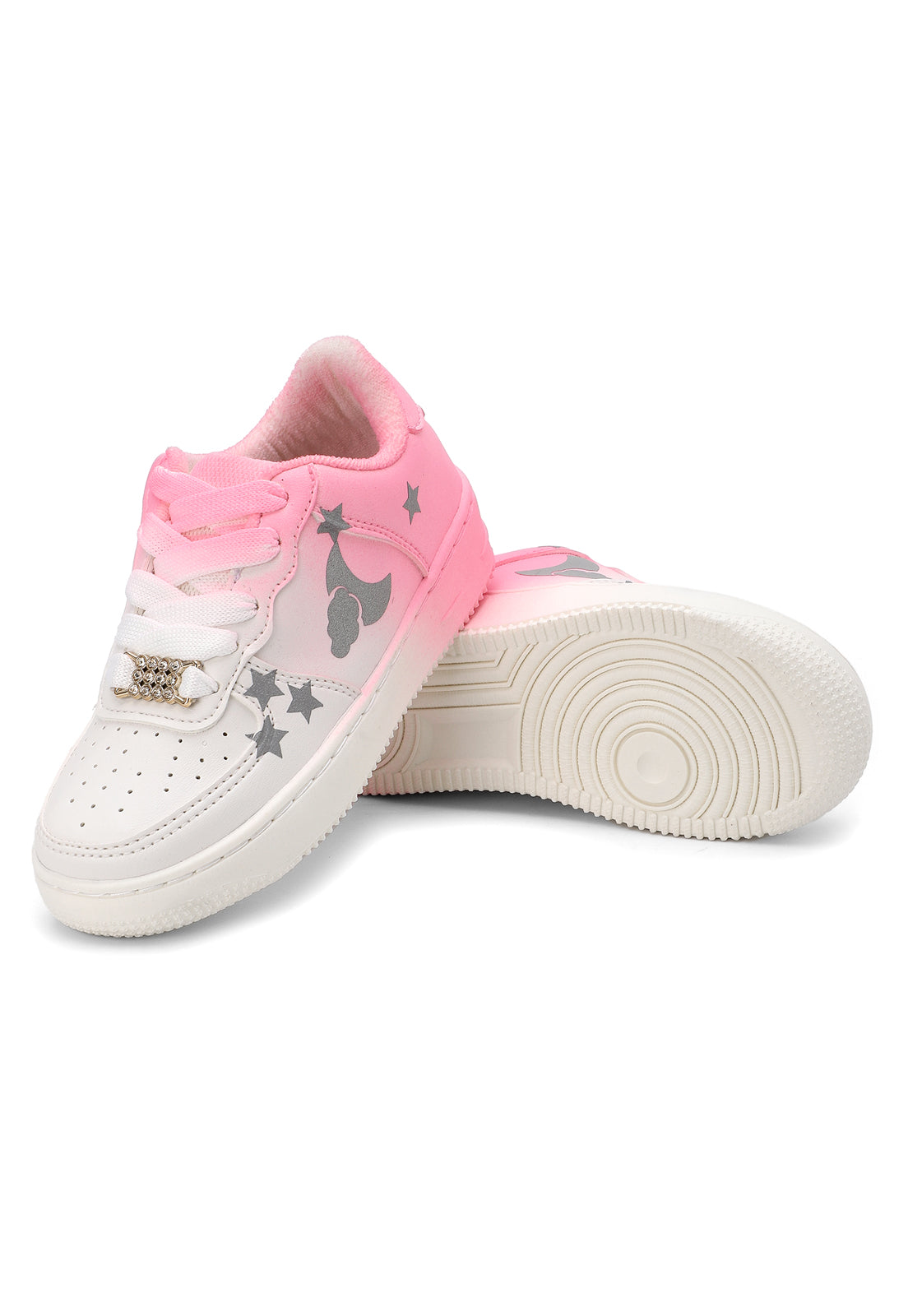 Tenis Infantil Beige-Rosa  A55 Tellenzi