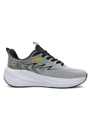 Tenis Running Hombre Gris-Amarillo Tellenzi H-032