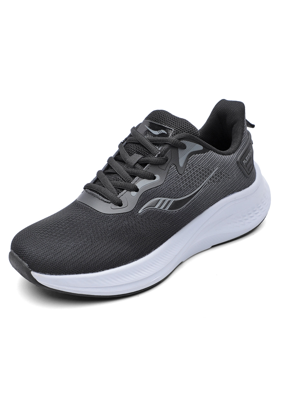 Tenis Running Hombre Negro-Gris Tellenzi H-071