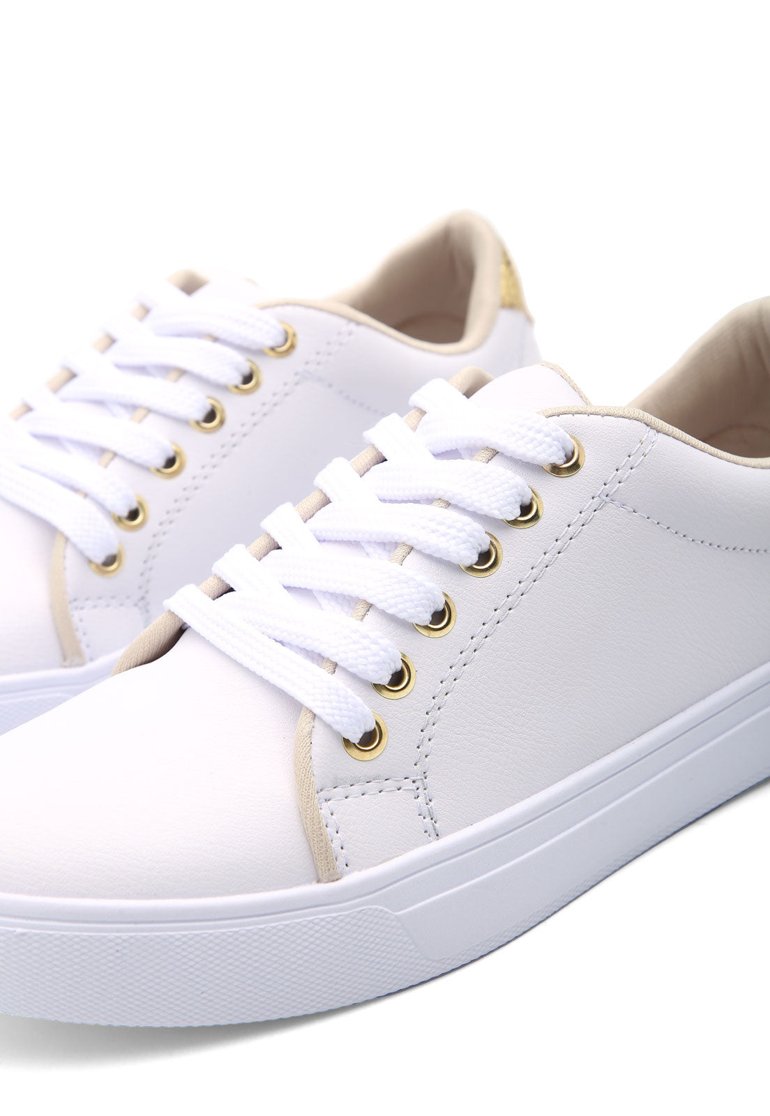 Tenis Dama Blanco-Dorado Tellenzi S17