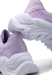 Tenis Sneakers Lila  Crema Tellenzi T00