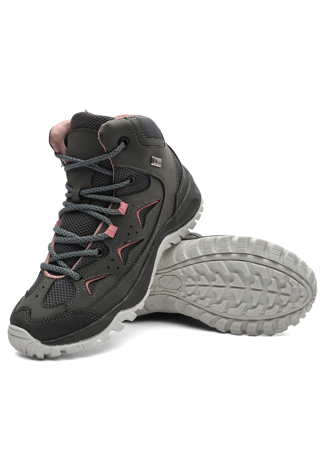 Bota Outdoor Mujer Gris-Rosa tellenzi 2502