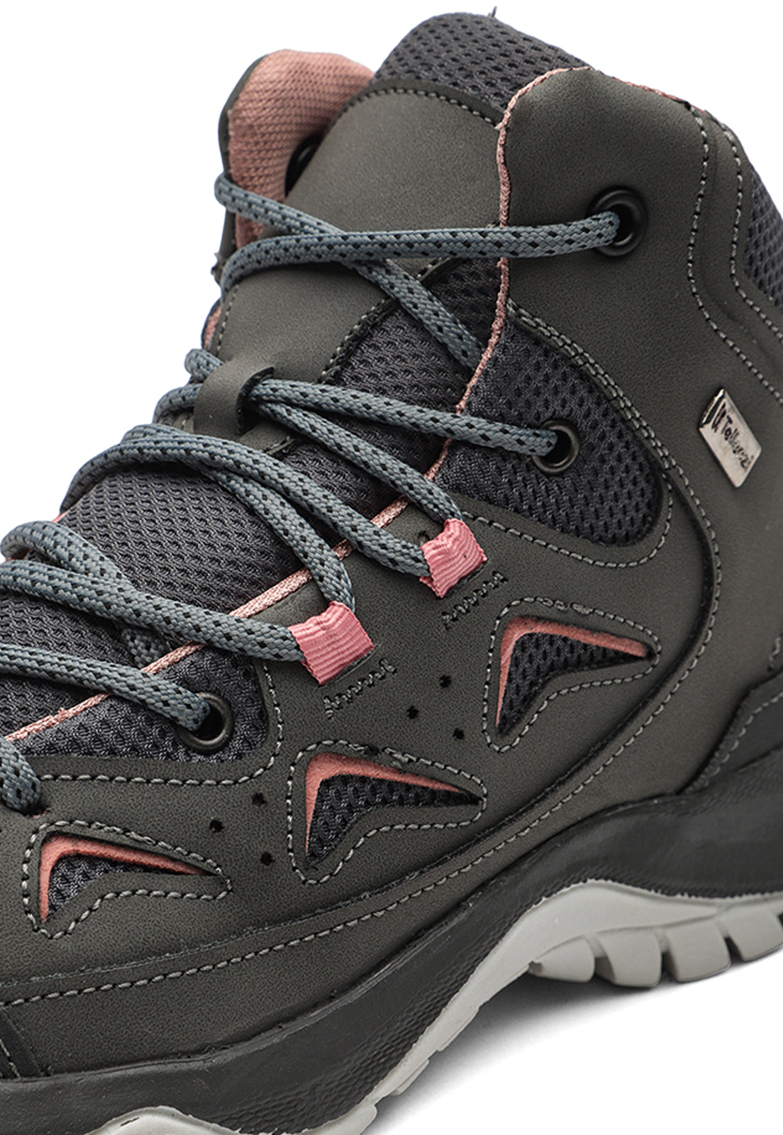 Bota Outdoor Mujer Gris-Rosa tellenzi 2502