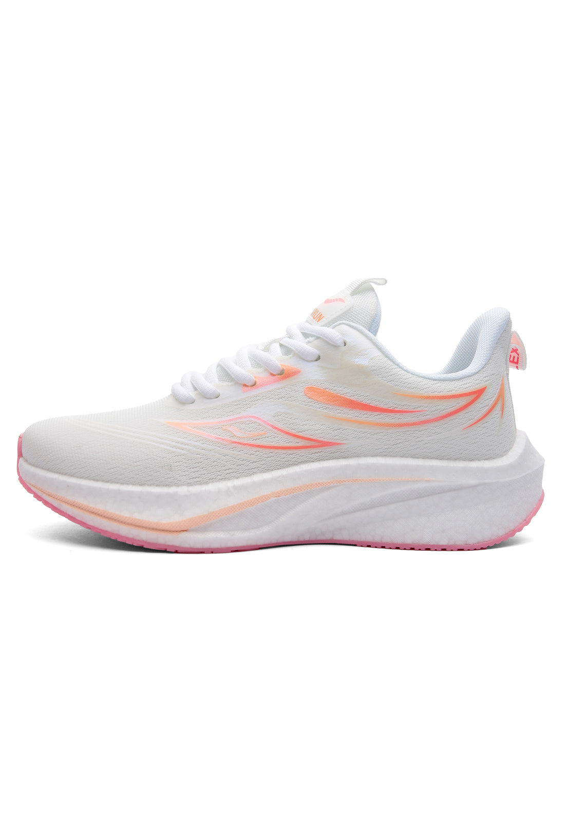 Tenis Running Mujer Blanco-Rosa Tellenzi D-039