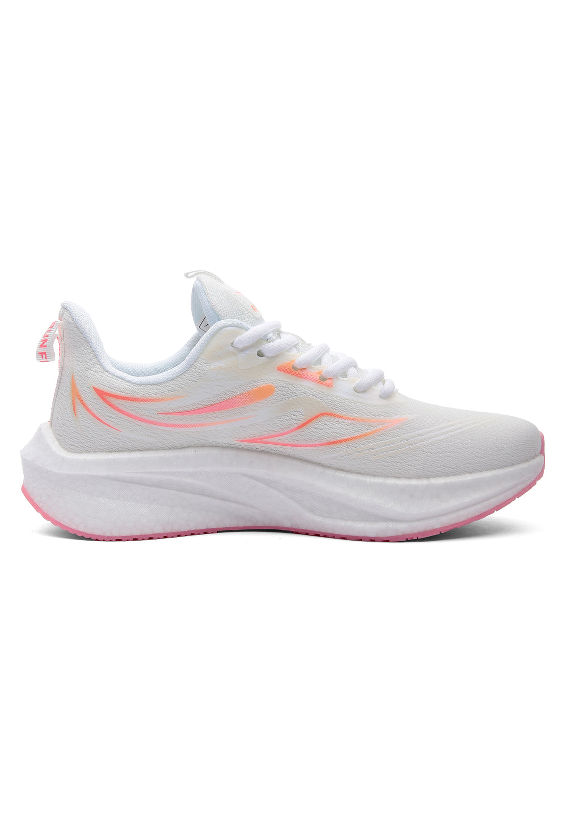 Tenis Running Mujer Blanco-Rosa Tellenzi D-039