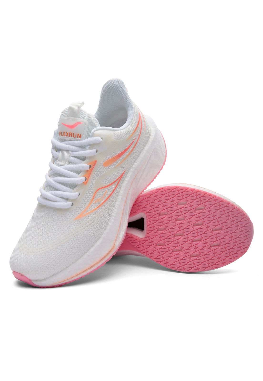 Tenis Running Mujer Blanco-Rosa Tellenzi D-039