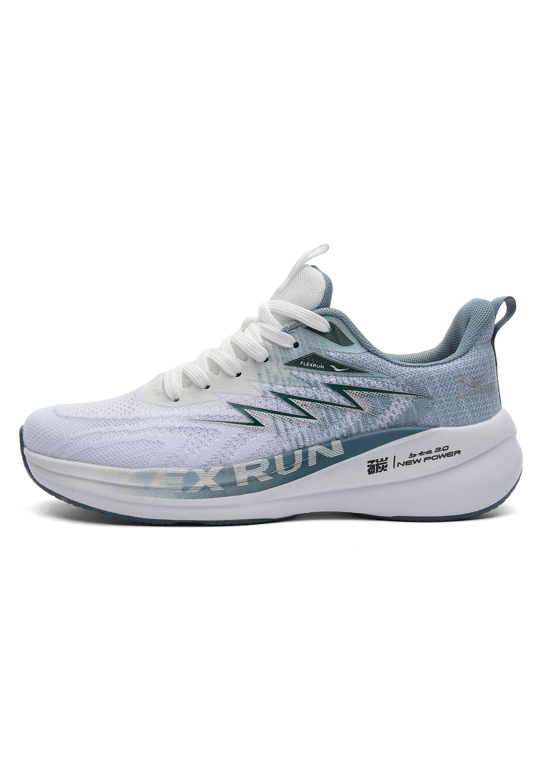 Tenis Running Hombre Gris-Verde Tellenzi H-032