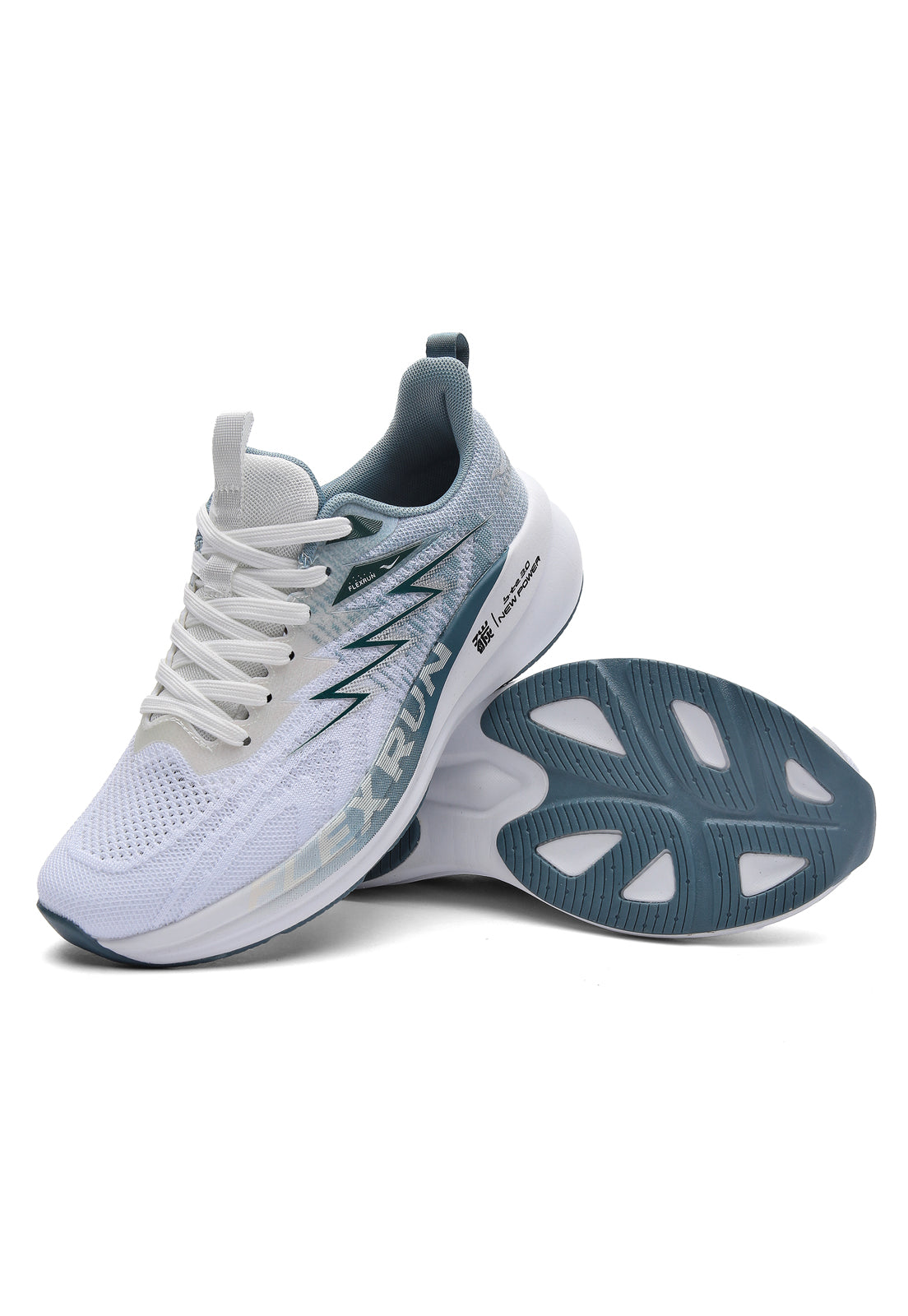 Tenis Running Hombre Gris-Verde Tellenzi H-032