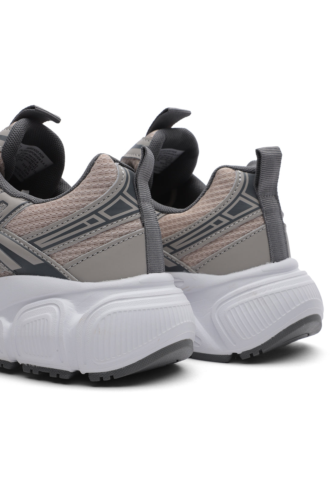 Tenis Running Hombre Beige-Gris Tellenzi H-065