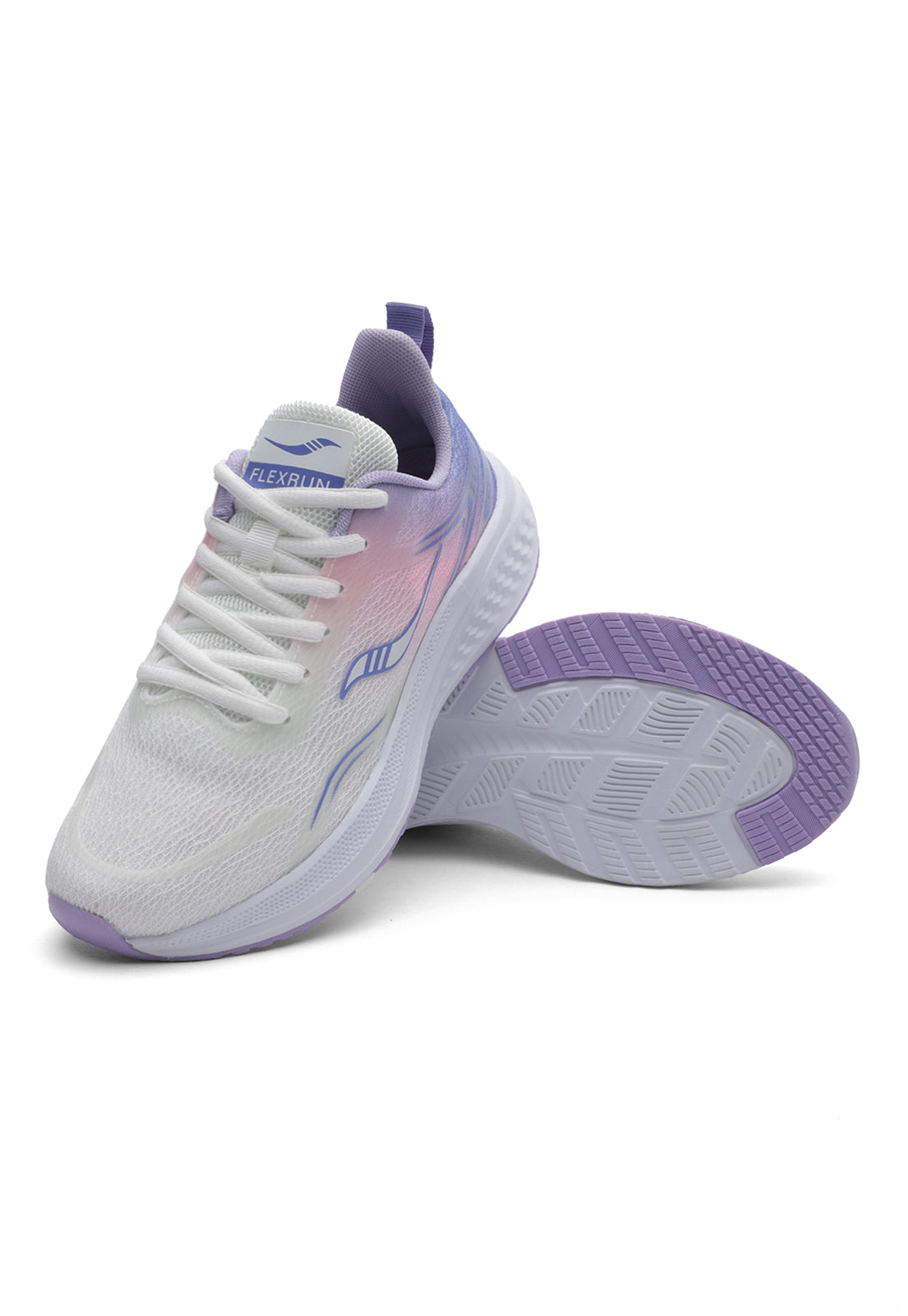 Tenis Running Mujer Blanco-Lila Tellenzi D-053