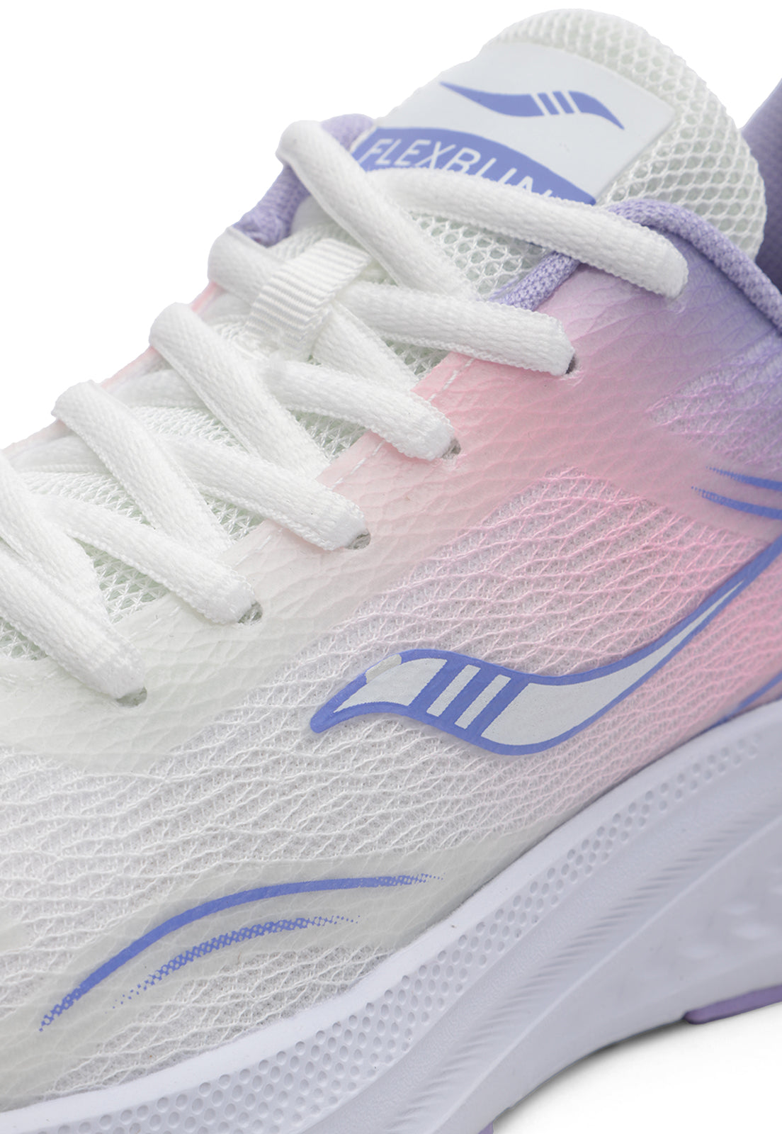 Tenis Running Mujer Blanco-Lila Tellenzi D-053