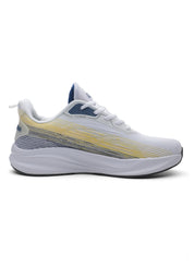 Tenis Running Hombre Blanco-Amarillo Tellenzi H-012