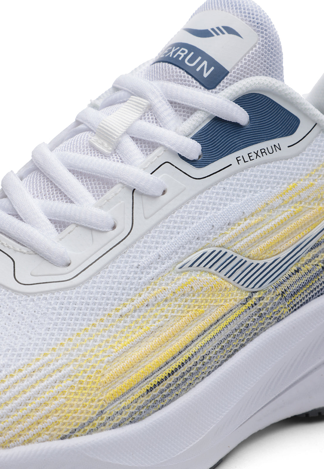 Tenis Running Hombre Blanco-Amarillo Tellenzi H-012