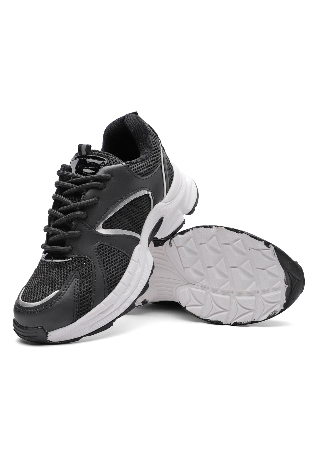 Tenis Dama Negro-Plata Tellenzi 2090