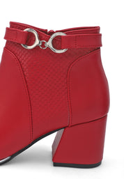 Botín Dama Rojo Tellenzi 021