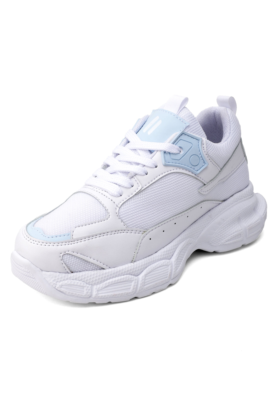 Tenis Mujer Blanco-Azul Tellenzi 546