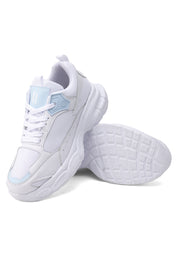 Tenis Mujer Blanco-Azul Tellenzi 546