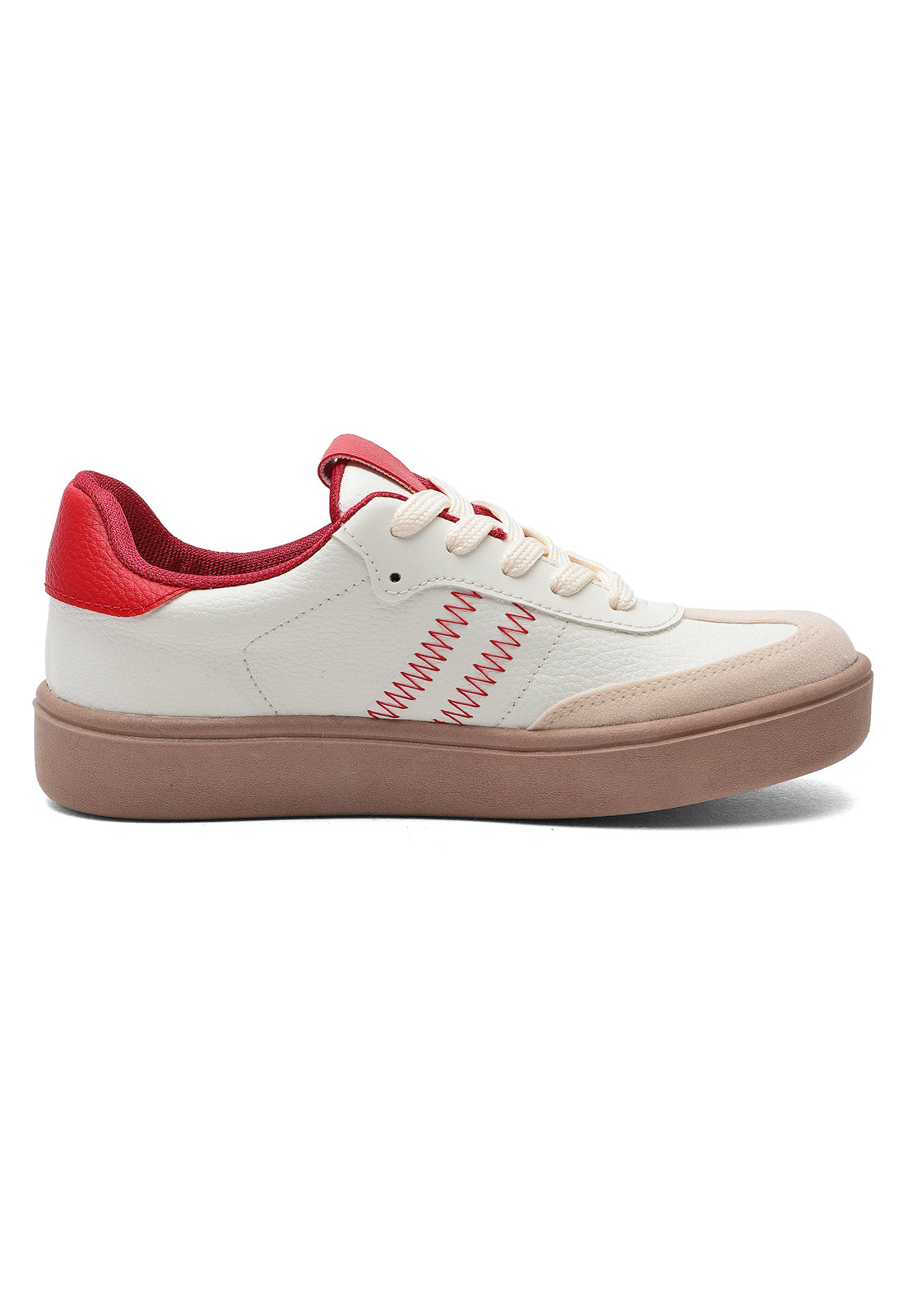 Tenis Dama Marfil-Rojo Tellenzi Brazil