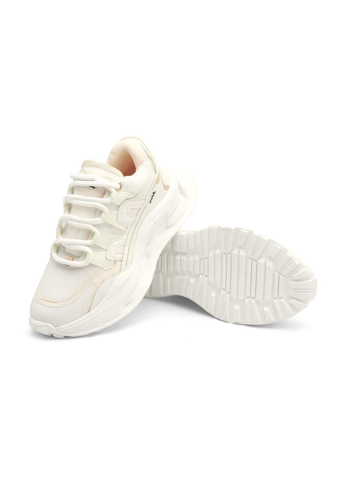 Tenis Sneakers Dama Crema Tellenzi D602