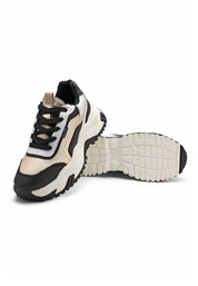 Tenis Dama Negro-Beige Tellenzi 4577