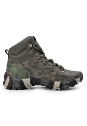 Bota Hombre Outdoor Verde Tellenzi 11200