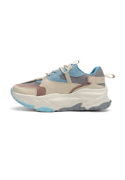 Tenis Dama Beige-Azul Tellenzi DP05