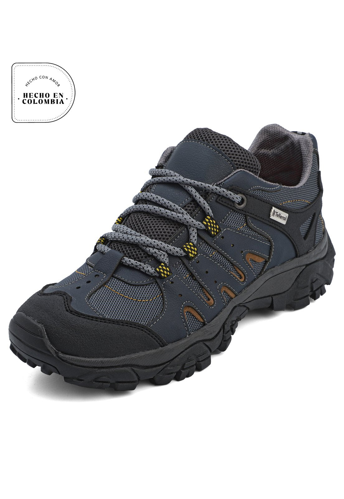 Zapato Hombre Outdoor Azul Tellenzi 196