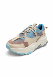 Tenis Dama Beige-Azul Tellenzi DP05