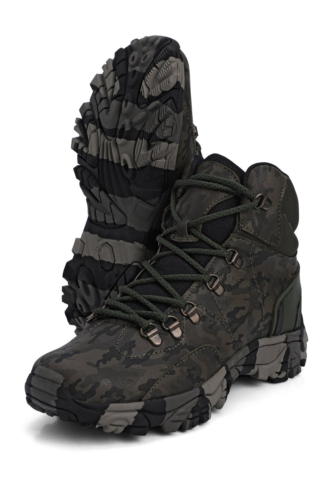 Bota Hombre Outdoor Verde Tellenzi 11200