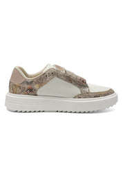 Tenis Dama Marfil-Oro Tellenzi S48