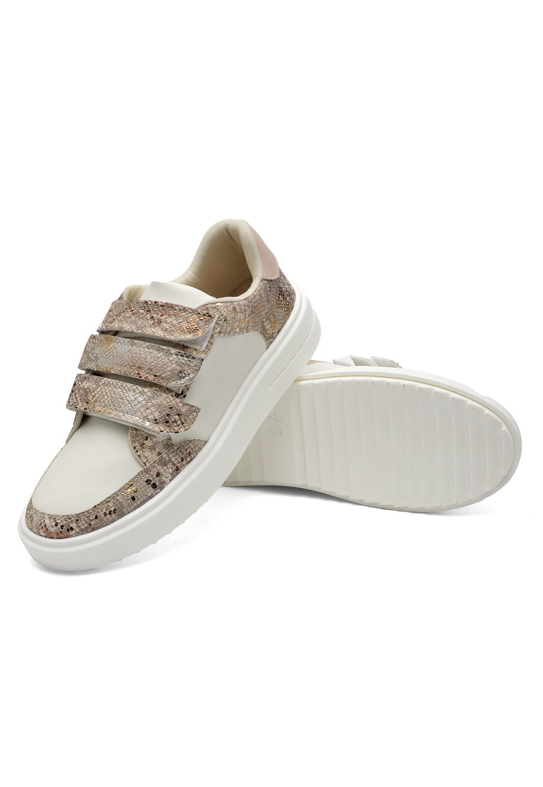 Tenis Dama Marfil-Oro Tellenzi S48
