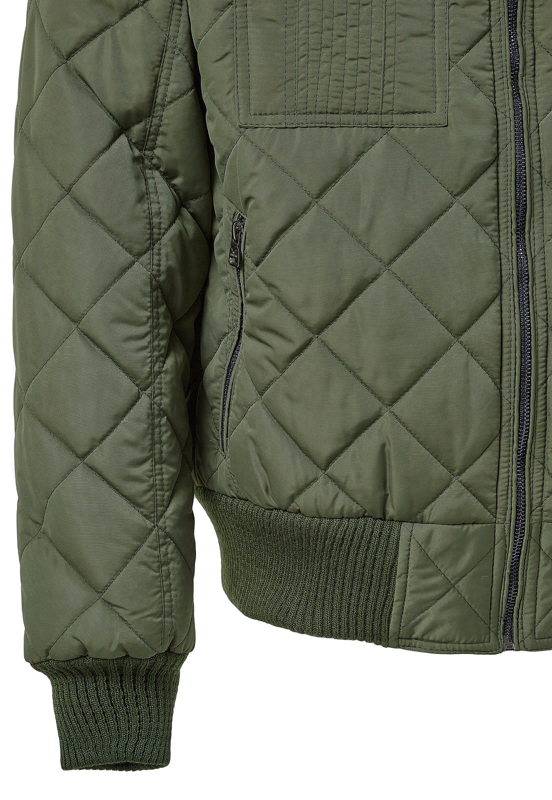 Chaqueta Hombre Acolchada impermeable cuello Ovejero Tellenzi Aros Verde
