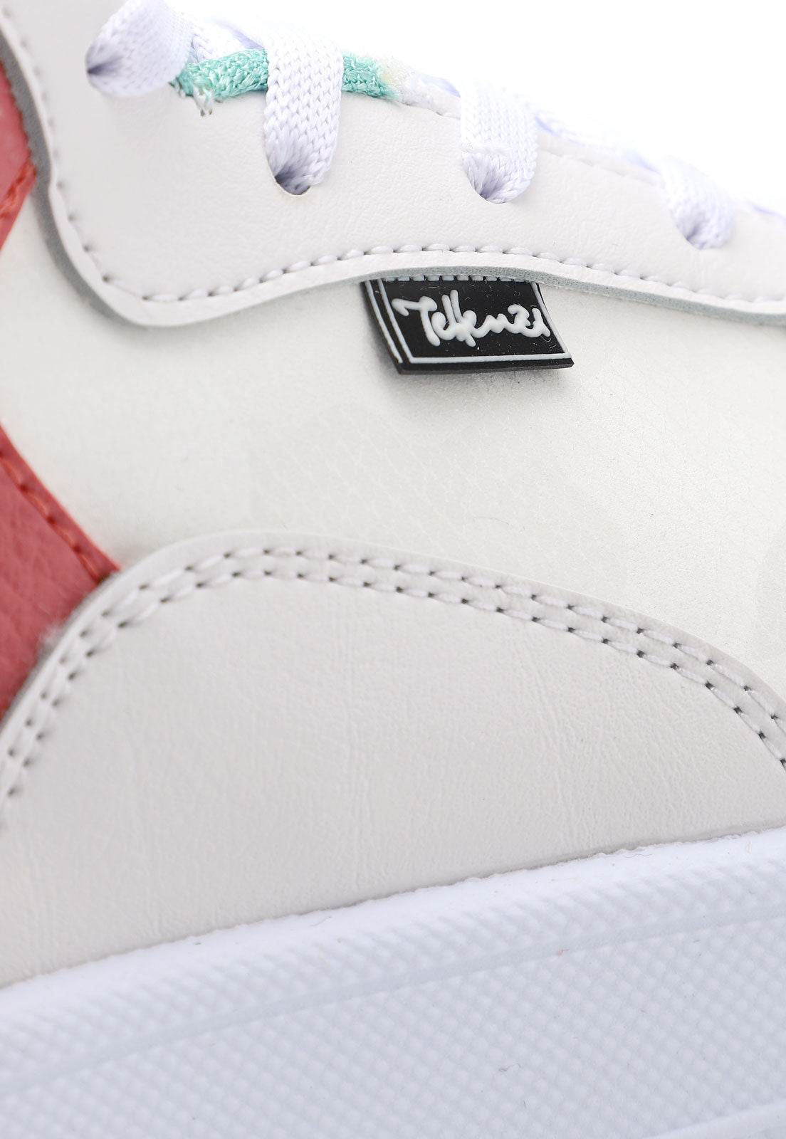 Tenis Tipo Botín Dama Blanco Rosa Menta Tellenzi 5007