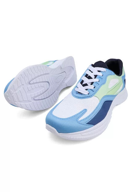 Tenis Sneakers Hombre Azul W003-3