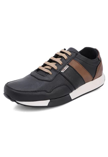 Tenis Hombre Negro-Miel Tellenzi 2823