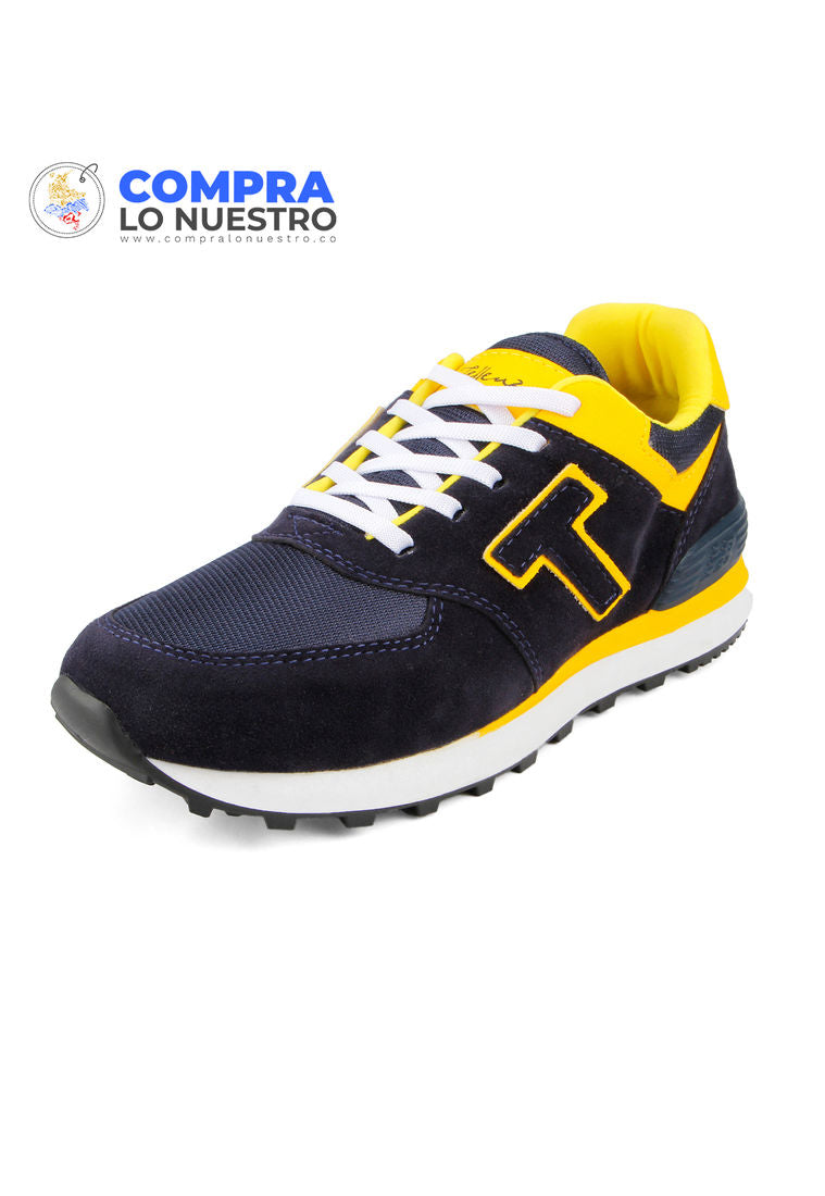 Tenis Hombre Azul*Amarillo Tellenzi 040