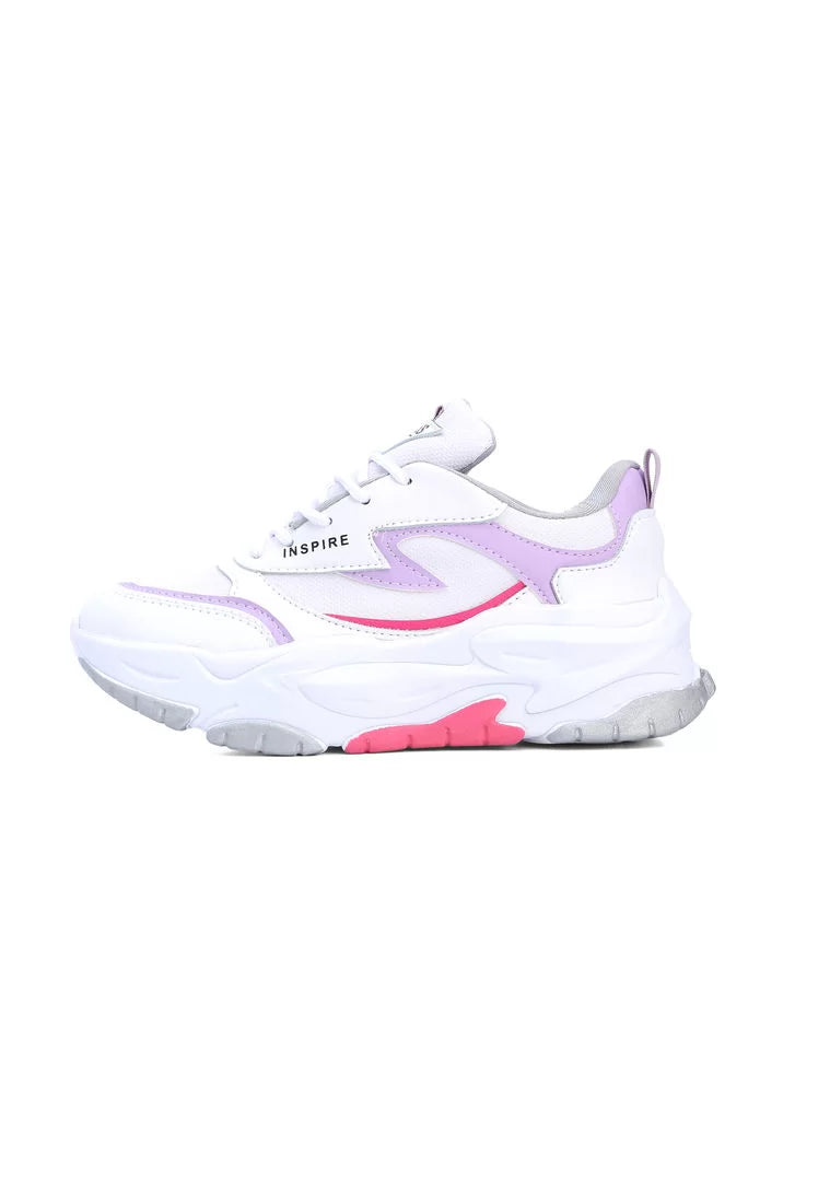 Tenis Sneakers Dama Blanco-Lila Tellenzi 136