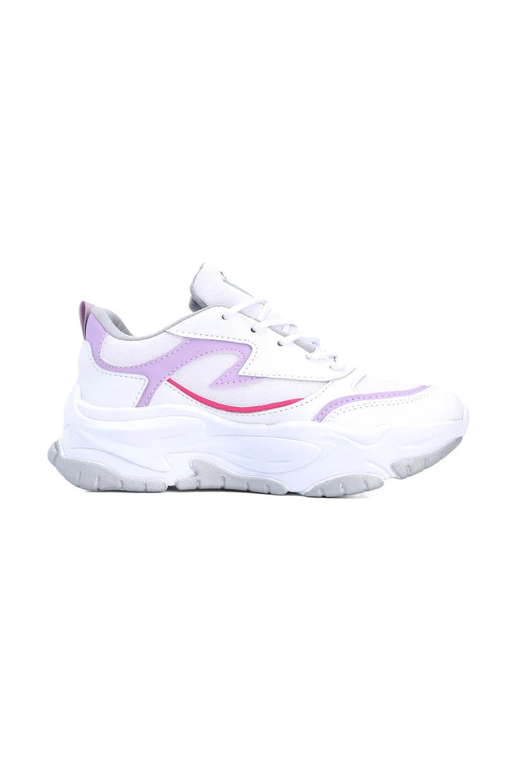 Tenis Sneakers Dama Blanco-Lila Tellenzi 136